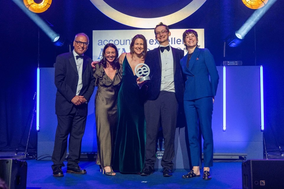 ae25 Harold Sharp team accept Audit Team of the Year Award